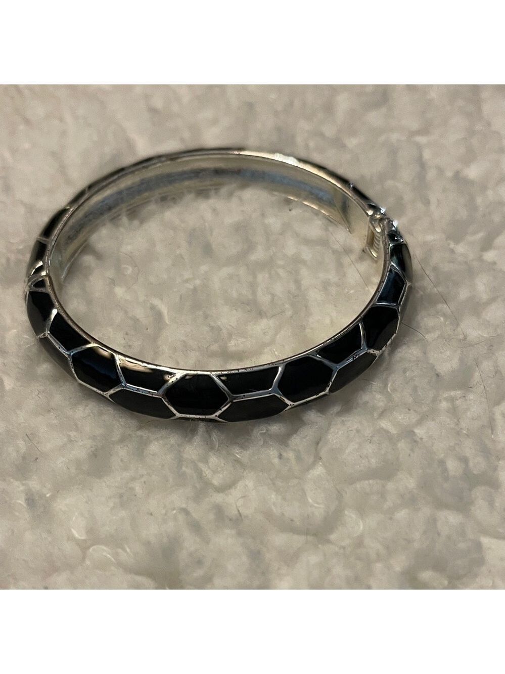 Elegant Black and Silver Bracelet